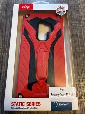 Zizo Static Series Red & Black Case for Samsung Galaxy S9 Plus